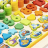 Houten sorteer puzzel / berenbus: educatief speelgoed